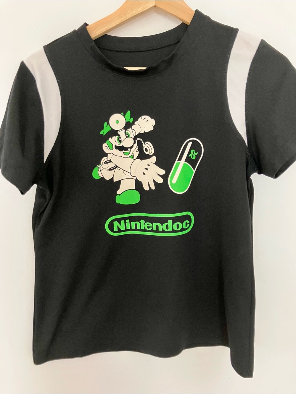Nintendo-inspired 'Mario ' Black with green Graphic jersey